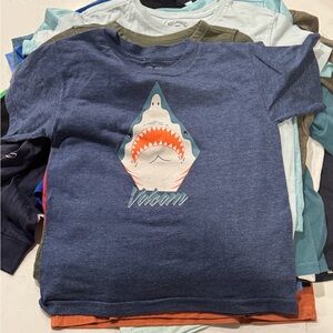 Volcom Kids Shark Attack Tee - Navy